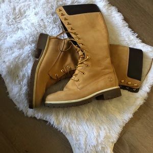 Timberland Womens Wheat Leather Boots